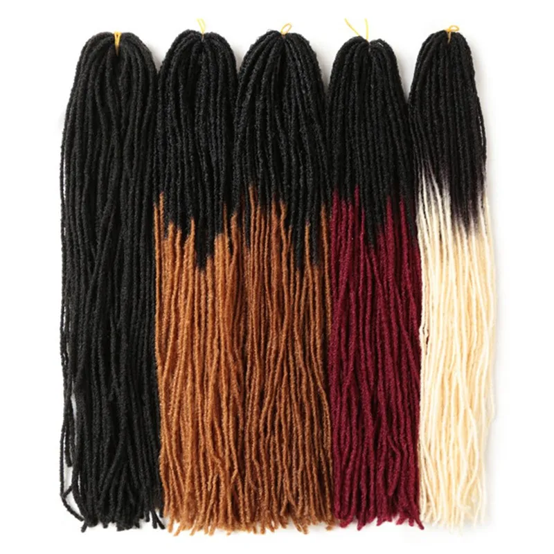Wholesale New Dreadlocks Synthetic Sister Locks Crochet Braiding Hair Extensions 18" 80g Ombre Coarse Soft Locs for Women
Wholesale New Dreadlocks Synthetic Sister Locks Crochet Braiding Hair Extensions 18" 80g Ombre Coarse Soft Locs for Women