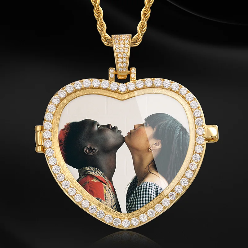 Custom Picture Pendant Necklace Heart Medallions With 4MM Tennis Chain Crystal AAA Cubic Zircon Top Quality Men Hip Hop Jewelry
Custom Picture Pendant Necklace Heart Medallions With 4MM Tennis Chain Crystal AAA Cubic Zircon Top Quality Men Hip Hop Jewelry