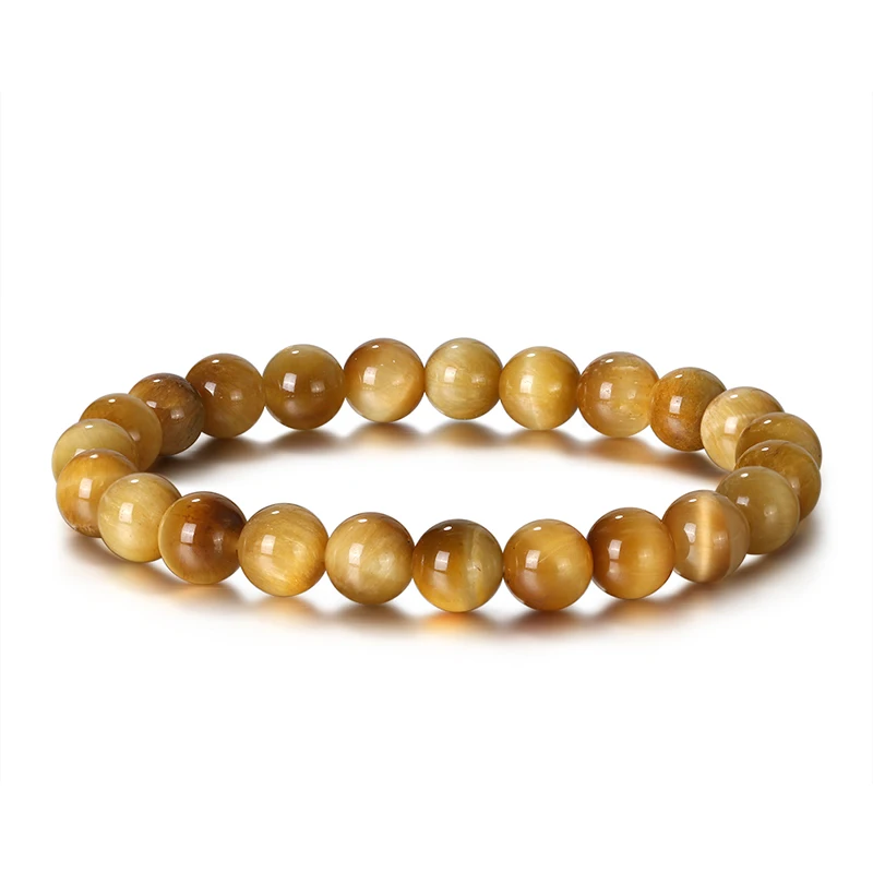 RINNTIN GMB33 Natural Gold Tiger's Eye Stone Beads Unisex Jewelry 7.5 Inch Stretch Bracelet
RINNTIN GMB33 Natural Gold Tiger's Eye Stone Beads Unisex Jewelry 7.5 Inch Stretch Bracelet