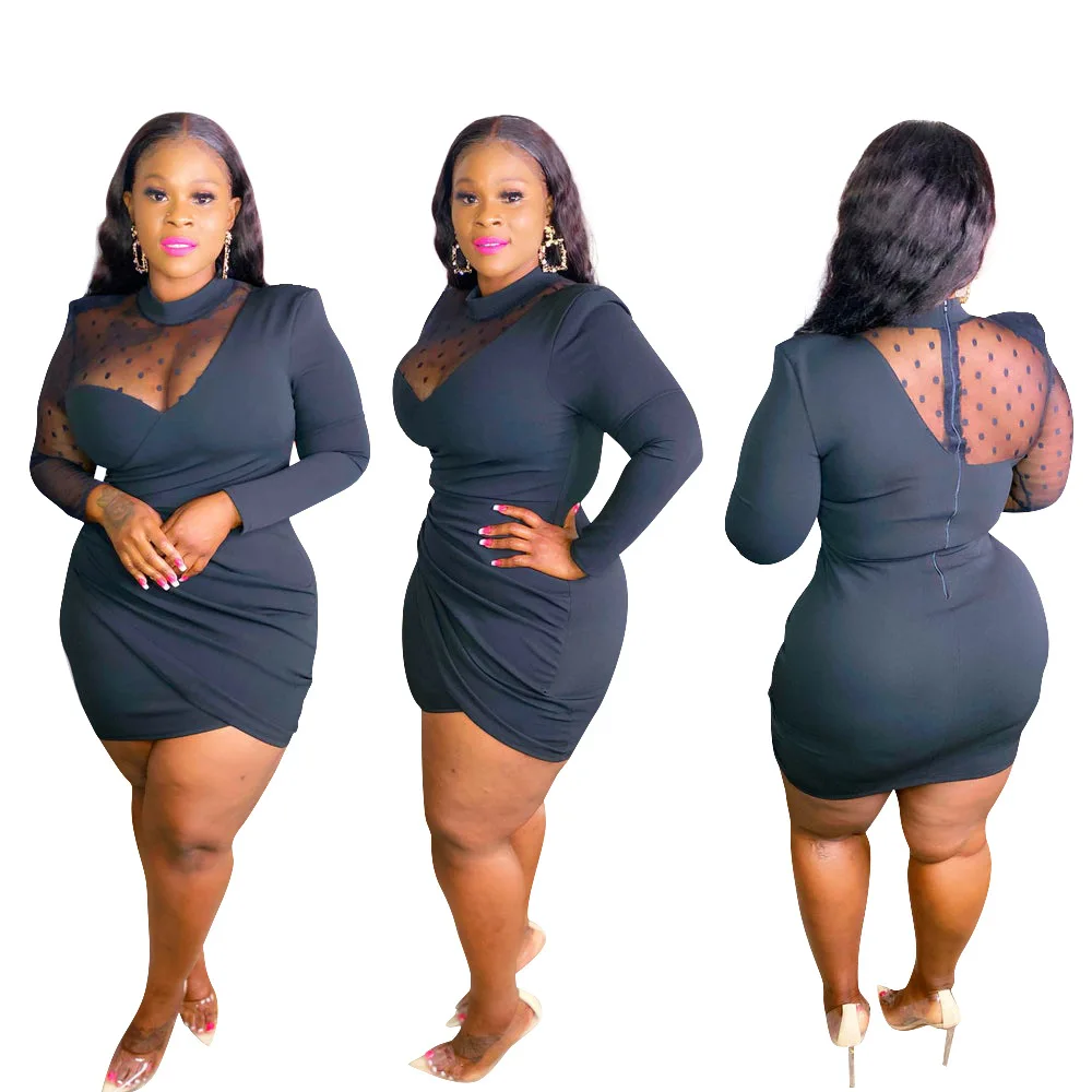 F50538A New Autumn Winter Women Plus Size Dress Long Sleeve Casual Bodycon Dress Skirts, Black
F50538A New Autumn Winter Women Plus Size Dress Long Sleeve Casual Bodycon Dress Skirts, Black