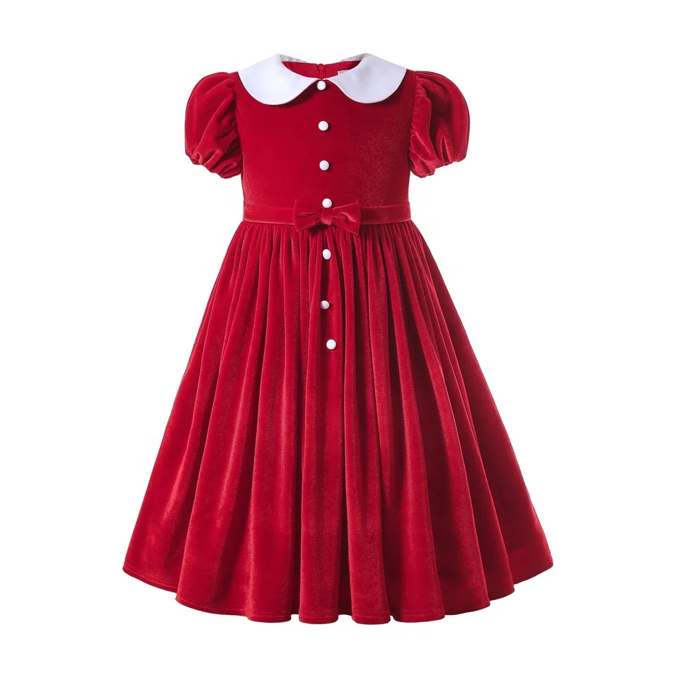 Pettigirl High Quality popular Velvet Dress Short Sleeve New popular Red Dress Girl 2021 Spring Dress
Pettigirl High Quality popular Velvet Dress Short Sleeve New popular Red Dress Girl 2021 Spring Dress