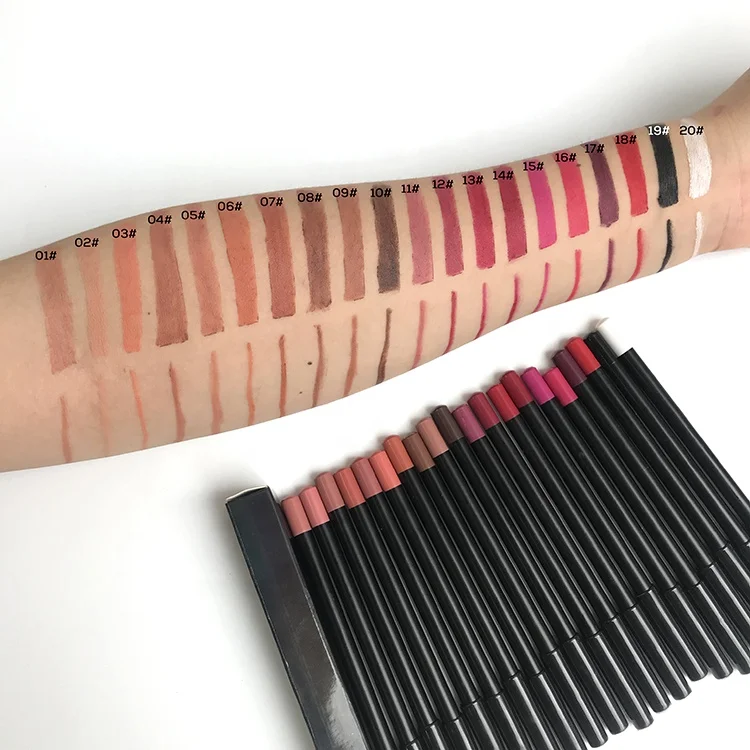 Vegan Waterproof lip liner private label custom Long Lasting nude lip pencil, 20 color for choose
Vegan Waterproof lip liner private label custom Long Lasting nude lip pencil, 20 color for choose