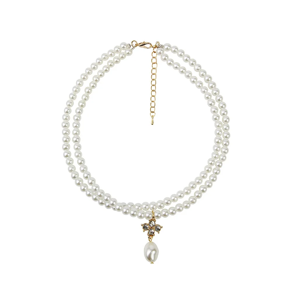 Hainon fashionable double chains necklace pearl jewelry pendant necklace women Best holiday gifts
Hainon fashionable double chains necklace pearl jewelry pendant necklace women Best holiday gifts