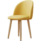 Home Furniture Light Solid Wooden Small Dining Leather Chair With Wood
