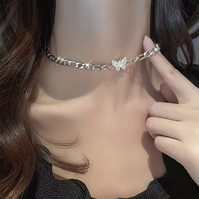 Joyas Wholesale Ins Charm Bracelet Geometric Pendent Choker Designer Luxury crystal Fashion Women butterfly Necklace
Joyas Wholesale Ins Charm Bracelet Geometric Pendent Choker Designer Luxury crystal Fashion Women butterfly Necklace