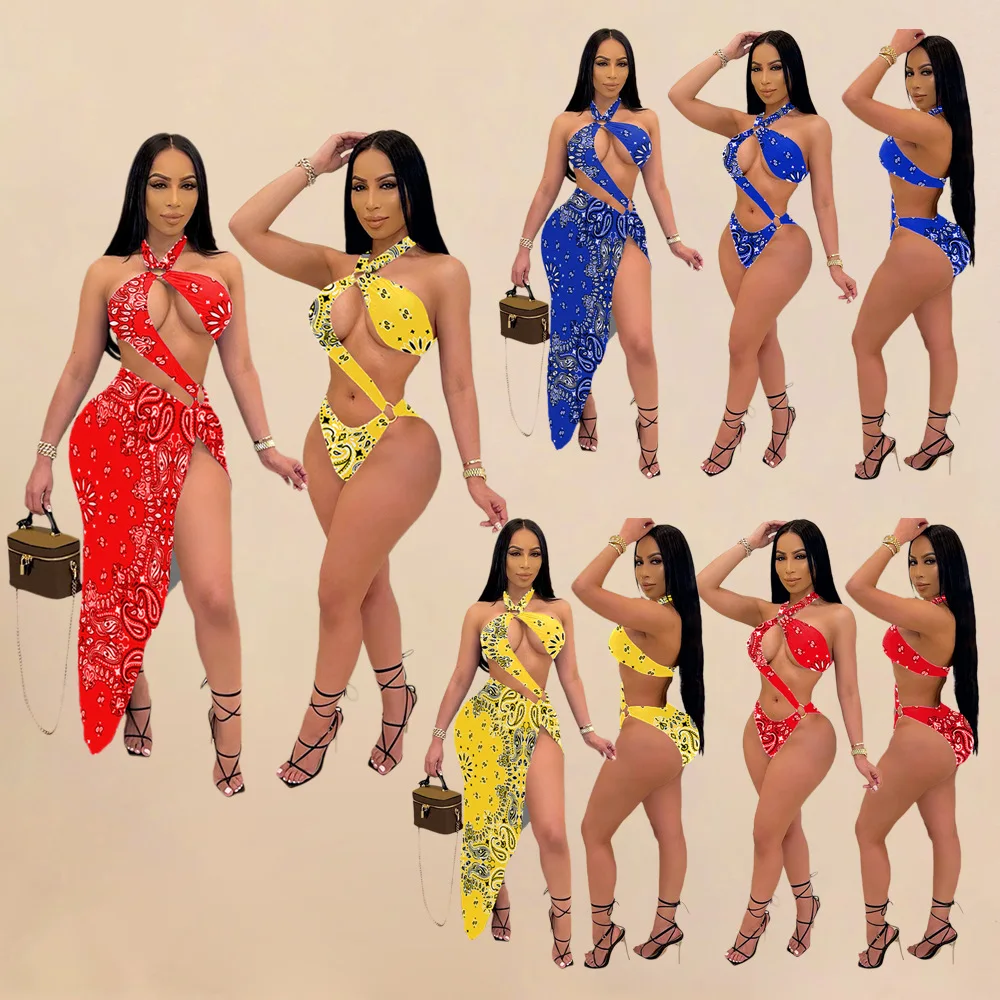 TG038 Hot sale popular bandana print swimwear 2 pieces set womens swimwear bikini, Picture shows
TG038 Hot sale popular bandana print swimwear 2 pieces set womens swimwear bikini, Picture shows