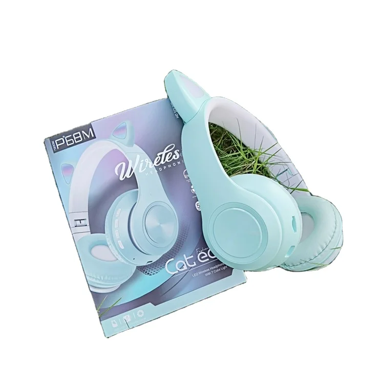 2021New Design P68M Cat Ears Headphones Wireless BT5.0 With LED Light Colorful Fashion Headset, Black,light bule,green,pink,yellow
2021New Design P68M Cat Ears Headphones Wireless BT5.0 With LED Light Colorful Fashion Headset, Black,light bule,green,pink,yellow