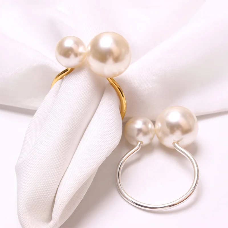 U style Imitation Pearls Table Napkin Holders Wedding Party Holiday Dinner Decoration, Gold, silver
U style Imitation Pearls Table Napkin Holders Wedding Party Holiday Dinner Decoration, Gold, silver
