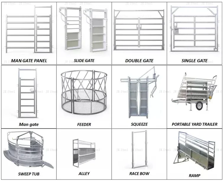 

Galvanized Stainless Metal Cattle Sheep Panel Trailer And Its Related Products, Green,orange,red,yellow, grey.etc and as you require