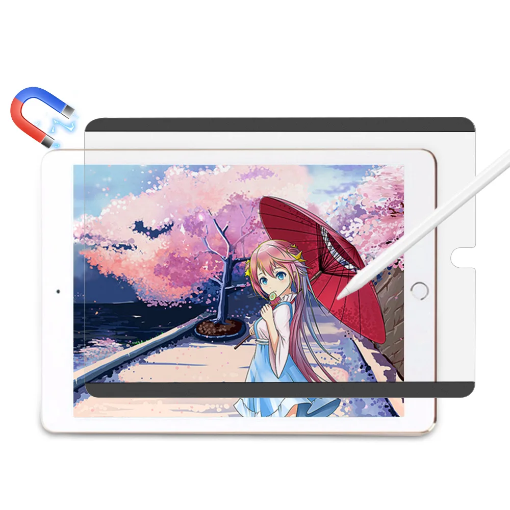 Wholesale magnetic paper feel like filter tablet screen guard protector For iPad 9.7
Wholesale magnetic paper feel like filter tablet screen guard protector For iPad 9.7
