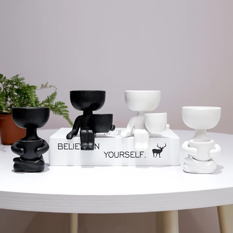 cheap humanoid home decoration man human woman statue children ceramic plant flower planter pot stands set for plant, As picture
cheap humanoid home decoration man human woman statue children ceramic plant flower planter pot stands set for plant, As picture