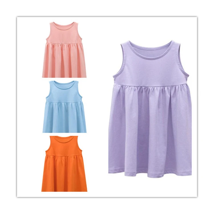 boutique 2021 RTS sleeveless summer solid color baby girls cotton soft wear dresses kids girls dress, Customized color
boutique 2021 RTS sleeveless summer solid color baby girls cotton soft wear dresses kids girls dress, Customized color