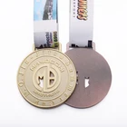 custom brass souvenir blank plaque medal for sublimation