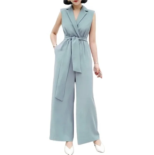2020 Autumn New Arrivals Solid Office Lady One Piece Jumpsuit Women 2020, Black/light blue
2020 Autumn New Arrivals Solid Office Lady One Piece Jumpsuit Women 2020, Black/light blue