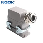 16 pin surface mounted heavy duty sockets connector with 1 levers
