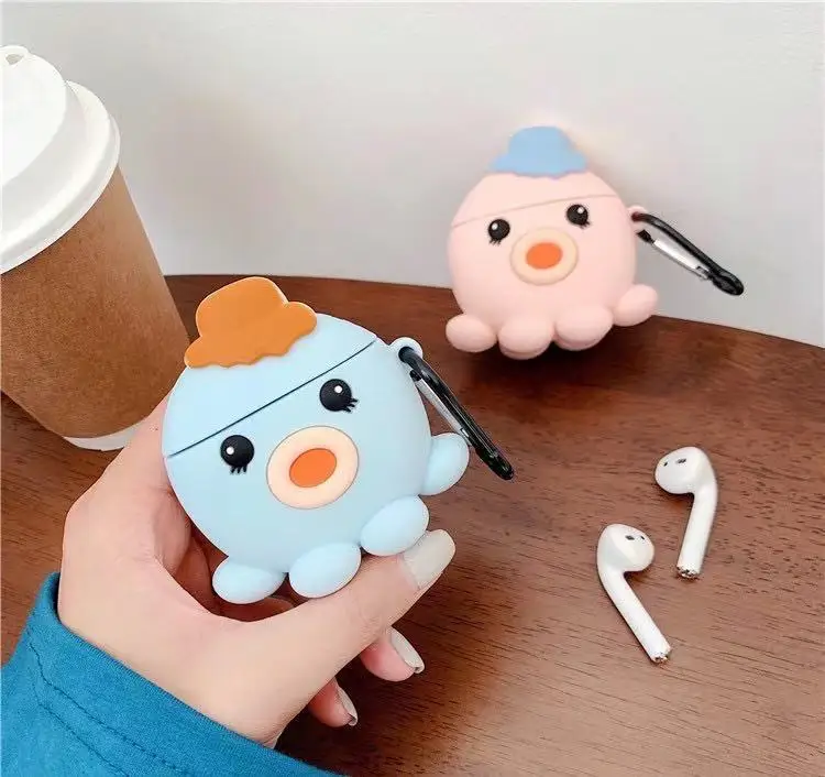 3D Cute Funny Cartoon Octopus Earphone Cover For Air pods Regular For Apple Airpods 1 2 Cases
3D Cute Funny Cartoon Octopus Earphone Cover For Air pods Regular For Apple Airpods 1 2 Cases