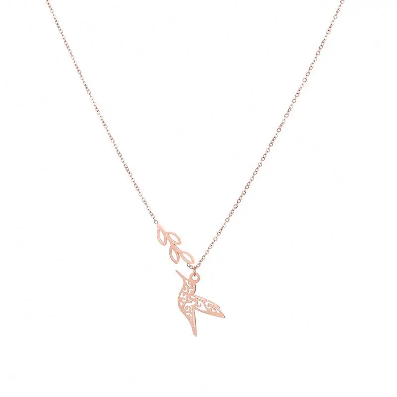 2021 Women's Hot Design Cute Animal Jewelry Hollow Bird Rose Gold Pendant Necklace, Rose gold color
2021 Women's Hot Design Cute Animal Jewelry Hollow Bird Rose Gold Pendant Necklace, Rose gold color