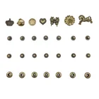 Hardware Button 56pcs A Variety Of Shapes Fashion Joker Retro Trend Bag Snap Button With Box