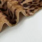 Leopard Print Good Hand Feeling Short Pile Faux Fur Fabrics OEM Any Design