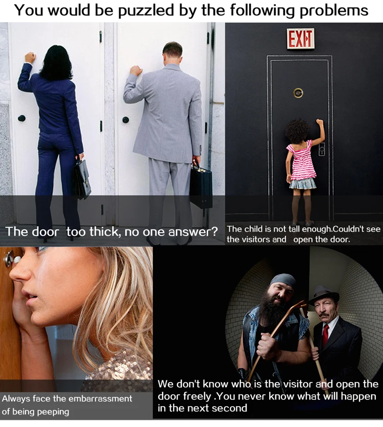 Дверной глазок с ночным видением, 3,5 дюйма, запись видео, дверной звонок, поддержка SD-карты 32 ГБ