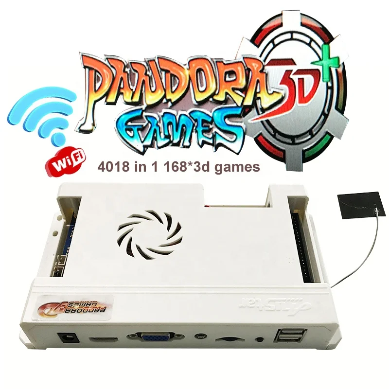 newest retro video games game board pandora box 3d arcade 4018 in 1 wifi version, White
newest retro video games game board pandora box 3d arcade 4018 in 1 wifi version, White