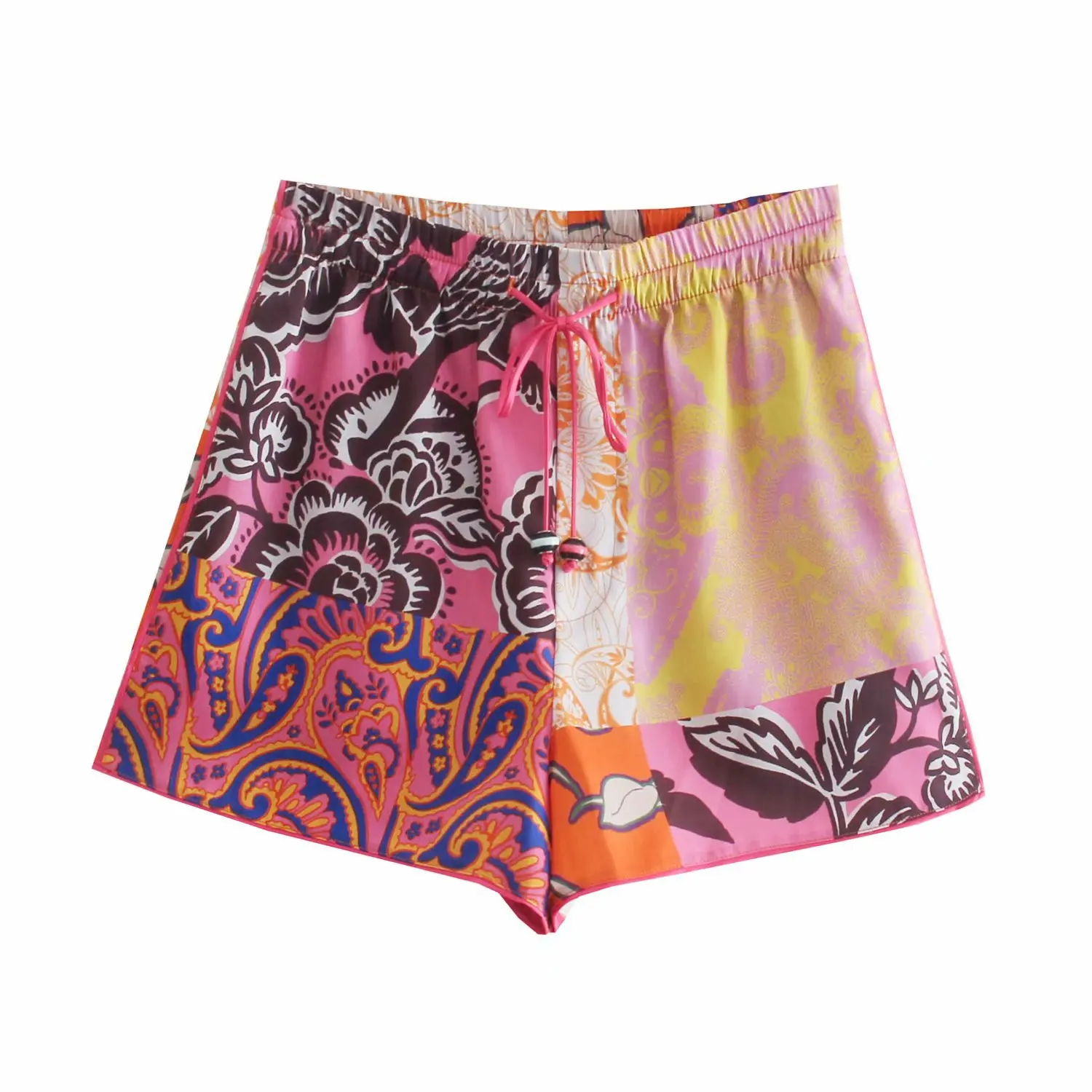 2021 summer new women's wear elastic high waist drawstring lace up printed casual shorts for women
2021 summer new women's wear elastic high waist drawstring lace up printed casual shorts for women