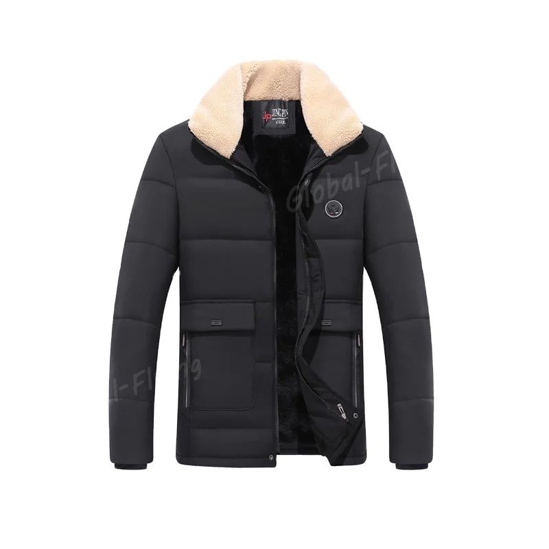 Winter warm cotton-padded coat winter coat for men with velvet padded cotton wool coat men, Black, beige
Winter warm cotton-padded coat winter coat for men with velvet padded cotton wool coat men, Black, beige