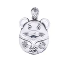 2020 fashion charm custom retro sterling silver jewelry mice necklace pendant