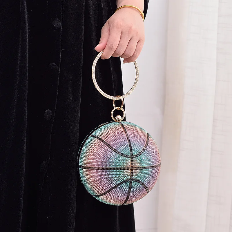 New basketball clutch bag evening bags round diamond portable evening crossbody bag
New basketball clutch bag evening bags round diamond portable evening crossbody bag