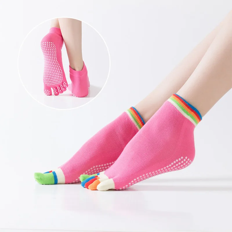 Anti-Slip Yoga Women Five-finger Breathable sweat-sucking sports socks Anti Beriberi Socks Fitness Pilates Sox 2020
Anti-Slip Yoga Women Five-finger Breathable sweat-sucking sports socks Anti Beriberi Socks Fitness Pilates Sox 2020