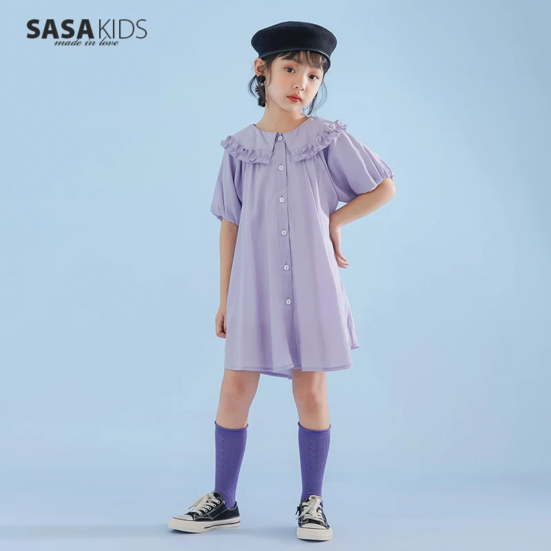 FUNNUM Wholesale children's wear peter pan collar cotton baby kids girls top shirt fashion dress
FUNNUM Wholesale children's wear peter pan collar cotton baby kids girls top shirt fashion dress