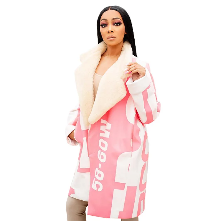 MD-20122920 2020 ladies fashion casual letter printing fur collar autumn and winter new women's long coat jacket
MD-20122920 2020 ladies fashion casual letter printing fur collar autumn and winter new women's long coat jacket
