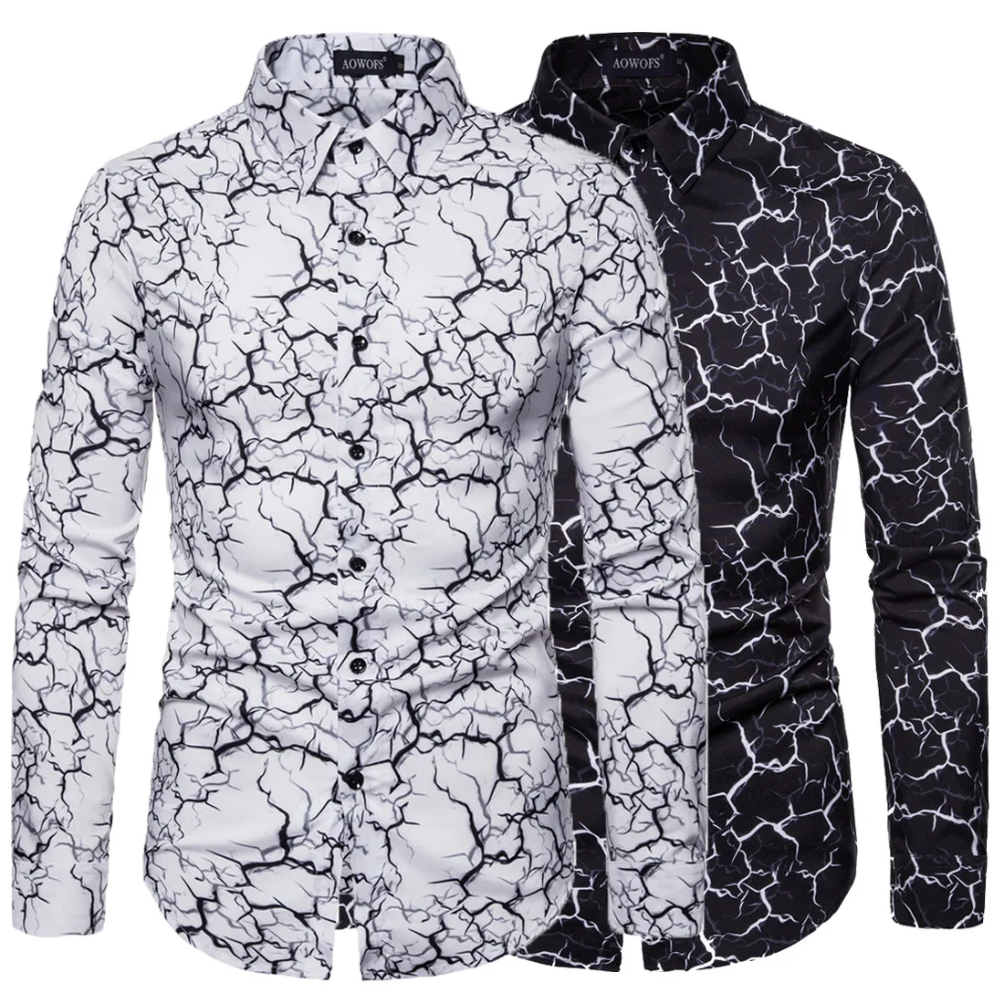 European Size Stretch Slim Shirt 2021 Fall Large Size Men's Long Sleeve Shirt Lightning Printed Shirt Camisas Para Hombre
European Size Stretch Slim Shirt 2021 Fall Large Size Men's Long Sleeve Shirt Lightning Printed Shirt Camisas Para Hombre