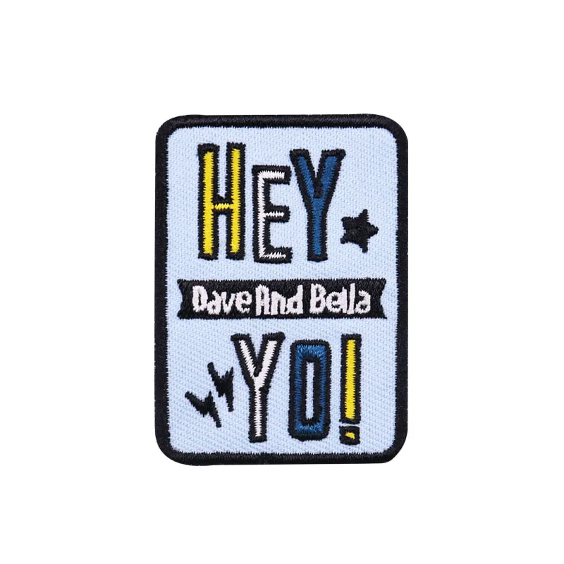 Patch weaving machine stock logo blue rectangle letter pattern for clothes badge baseball uniform woven patches, Custom color
Patch weaving machine stock logo blue rectangle letter pattern for clothes badge baseball uniform woven patches, Custom color