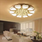 LED Indoor Warm Romantic Heart Shape Simple Modern Crystal Ceiling Lamp led pendant lighting for Home,room,hotel