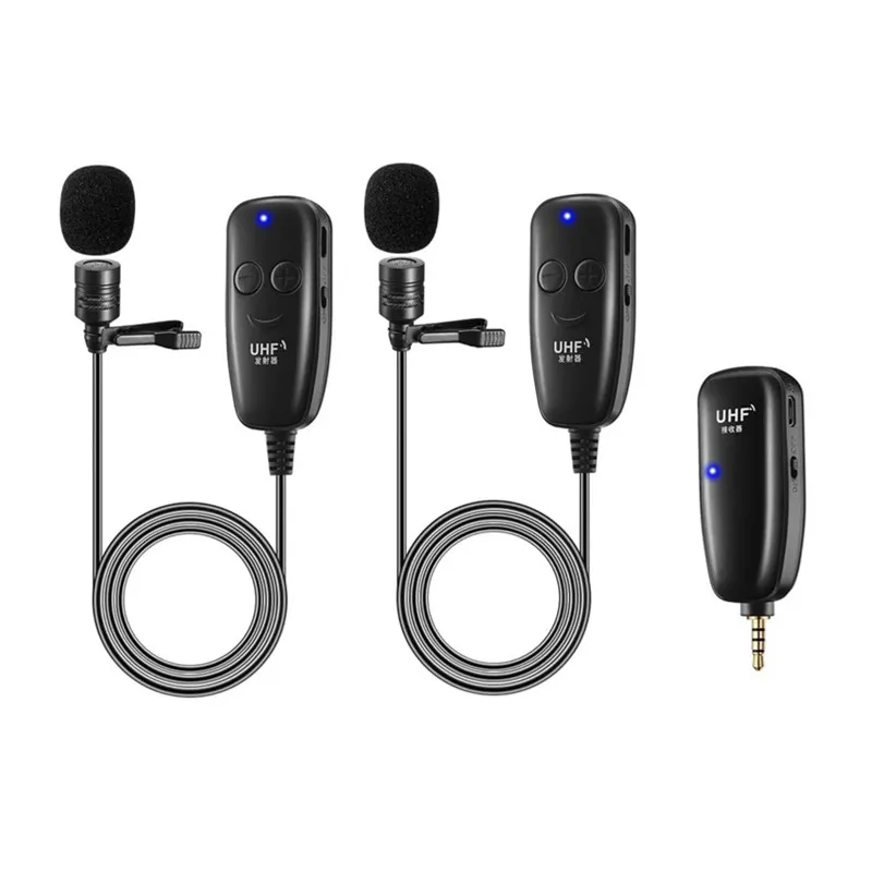 Clip on UHF Double Wireless Lavalier Lapel Mic Cordless Professional Microphone for Teaching dual mic
Clip on UHF Double Wireless Lavalier Lapel Mic Cordless Professional Microphone for Teaching dual mic