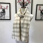 2019 new high quality fashion light fleece plain plaid warm woolen scarf shawl