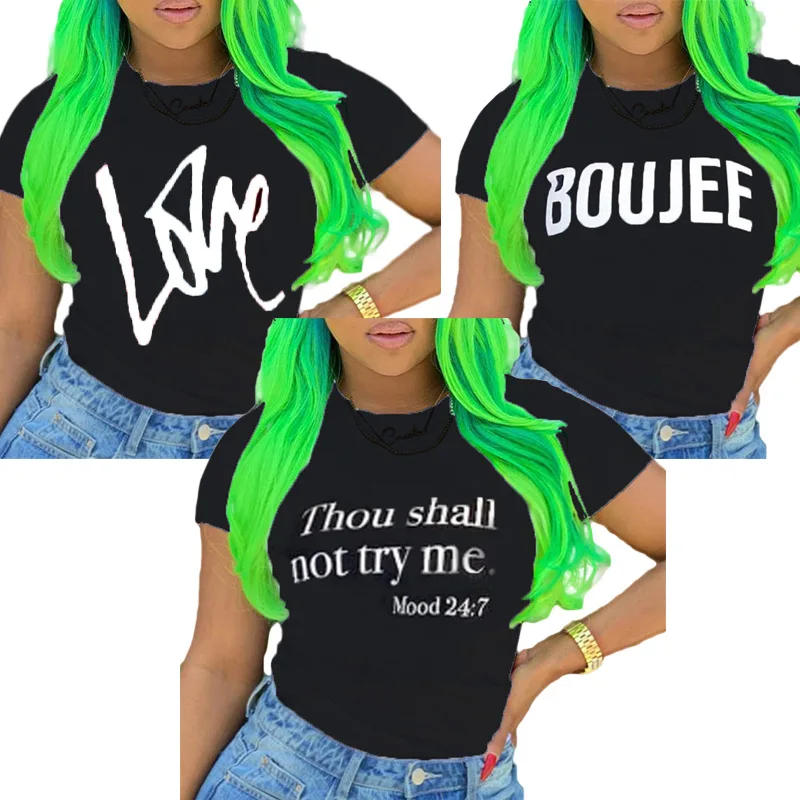 2021 Women Casual O Neck Short Sleeve Letter Printed Fit Summer Ladies Tops T Shirt
2021 Women Casual O Neck Short Sleeve Letter Printed Fit Summer Ladies Tops T Shirt