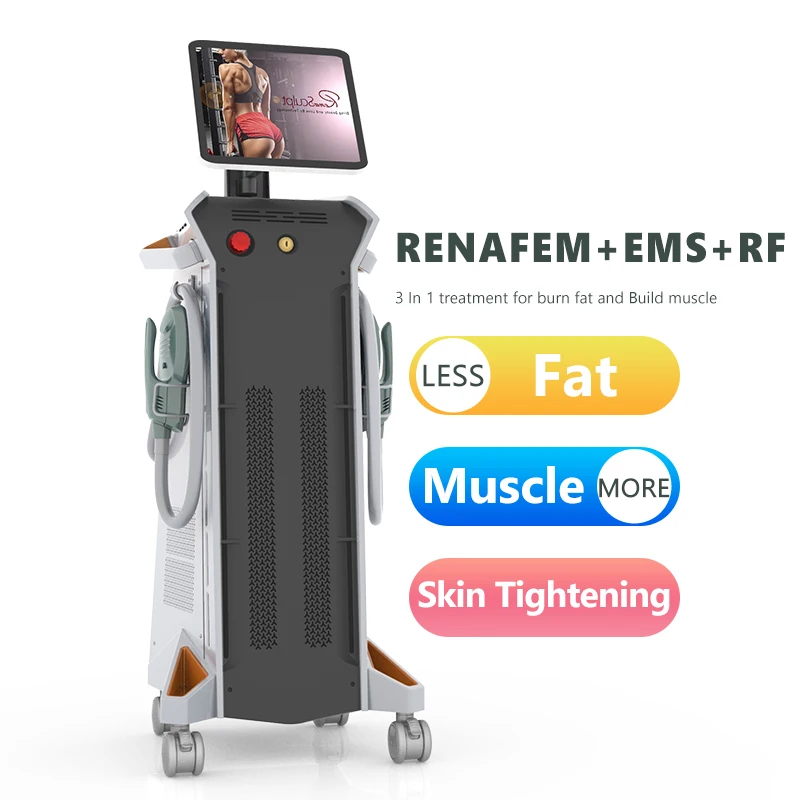 Renasculpt Max 5 Handle RF+EMS+RENAFEM 4 Handle Ems Sculpting 3 In 1 Skin Tightening Burn Fat Build Muscle Slimming Machine FE60
Renasculpt Max 5 Handle RF+EMS+RENAFEM 4 Handle Ems Sculpting 3 In 1 Skin Tightening Burn Fat Build Muscle Slimming Machine FE60