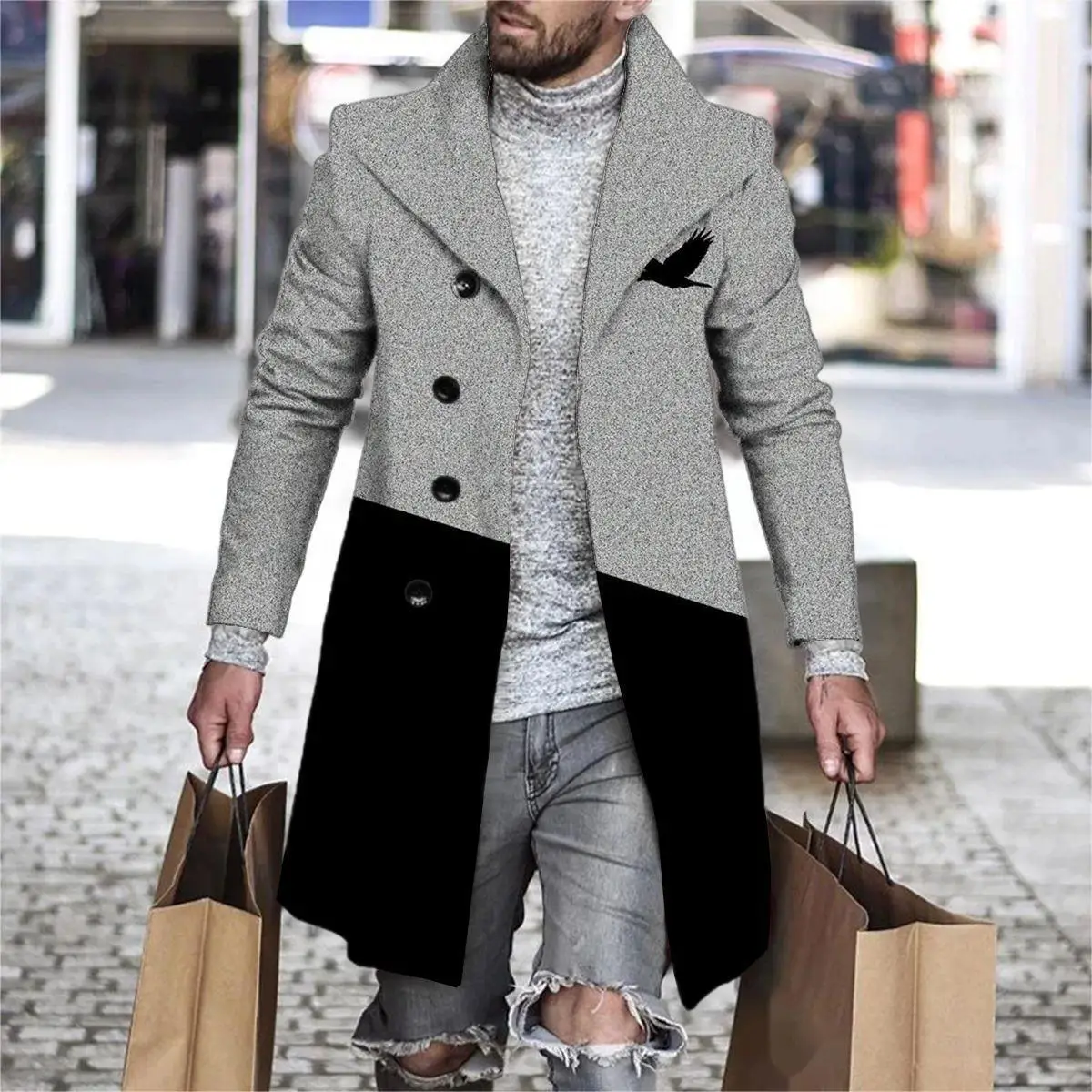 S-3XL 3D digital printing men's woolen lapel plaid coat men's woolen coat men's streetwear clothing
S-3XL 3D digital printing men's woolen lapel plaid coat men's woolen coat men's streetwear clothing