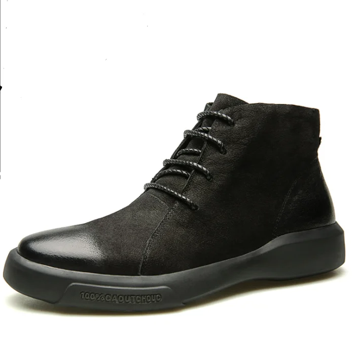 Good selling lace-up leather flat boots shoes men winter snow boots
Good selling lace-up leather flat boots shoes men winter snow boots