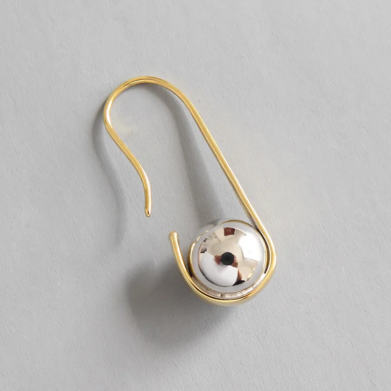 Gold plated S925 sterling silver Jewelry U-pin saftey pin Crocheted round ball paperclip earrings
Gold plated S925 sterling silver Jewelry U-pin saftey pin Crocheted round ball paperclip earrings