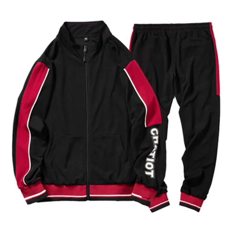 Tracksuit Male Spring And Autumn Contrast Color Zipper Cardigan Matching Color Comfortable Trend Versatile Suit, As show
Tracksuit Male Spring And Autumn Contrast Color Zipper Cardigan Matching Color Comfortable Trend Versatile Suit, As show