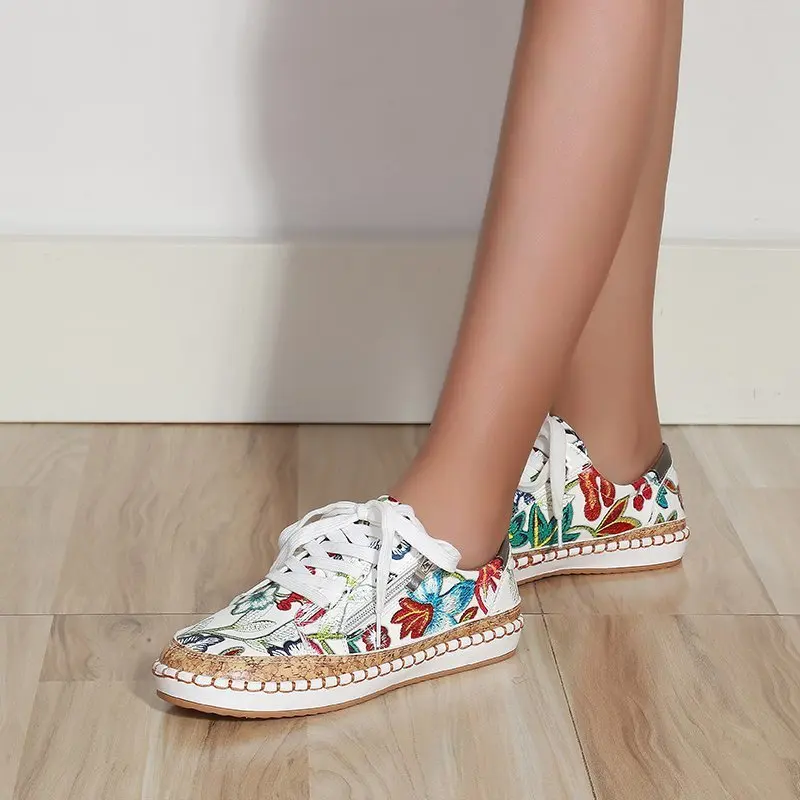 Causal shoe lady skateboarding shoes lace up sneaker zippers sneaker flower print platform shoes sneaker for 2021 summer, Picture
Causal shoe lady skateboarding shoes lace up sneaker zippers sneaker flower print platform shoes sneaker for 2021 summer, Picture