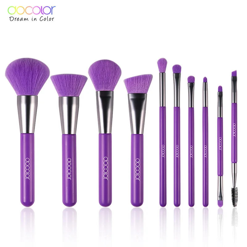 Docolor 10pcs Purple Makeup Brushes Set Powder Eyeshadow Foundation Lip Brush Eye Shadow Make Up Brush Kits, Green
Docolor 10pcs Purple Makeup Brushes Set Powder Eyeshadow Foundation Lip Brush Eye Shadow Make Up Brush Kits, Green