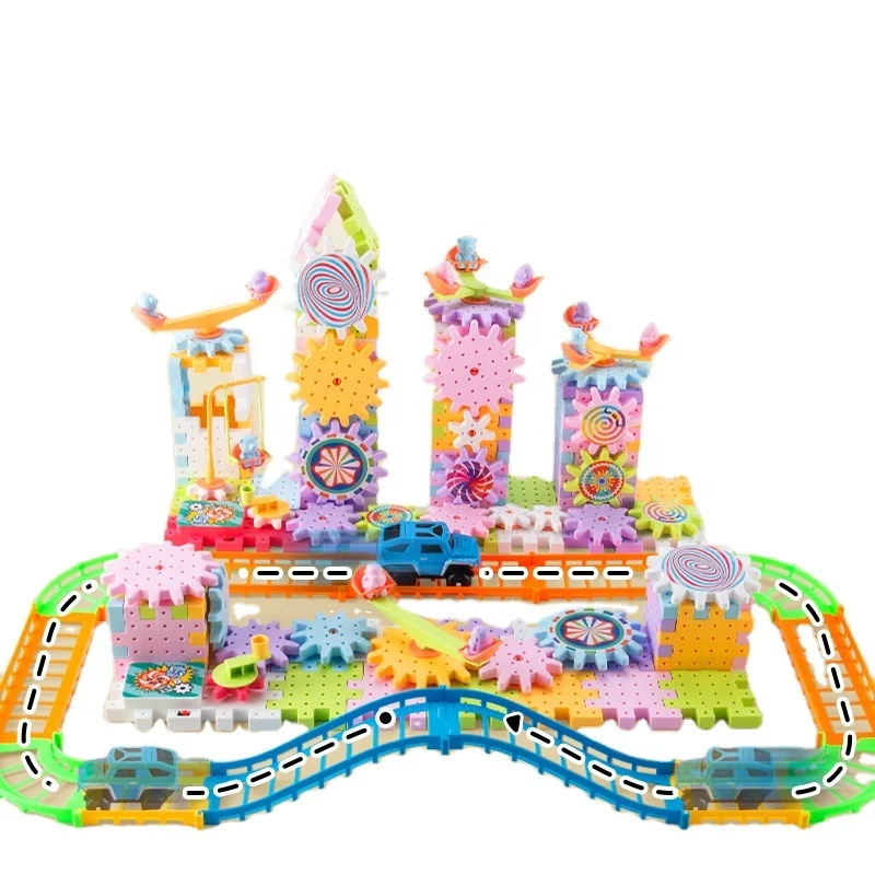 Hot Selling Changeable Funny Puzzle Electric Brick Gear Building Build Circulating Turntable slide Building Blocks
Hot Selling Changeable Funny Puzzle Electric Brick Gear Building Build Circulating Turntable slide Building Blocks