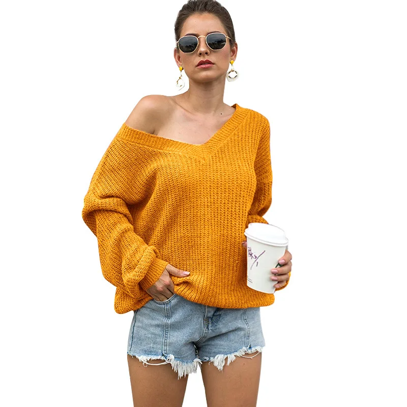 Spring autumn sweaters women fashion sexy v-neck pullover loose batwing sleeve plus size knitted tops, Pictures
Spring autumn sweaters women fashion sexy v-neck pullover loose batwing sleeve plus size knitted tops, Pictures