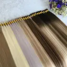 Cheapest Price Double Drawn Remy Skin Weft I Tip Hair Extensions 100% Human Hair #Piano18/60 I Tip In Extensions