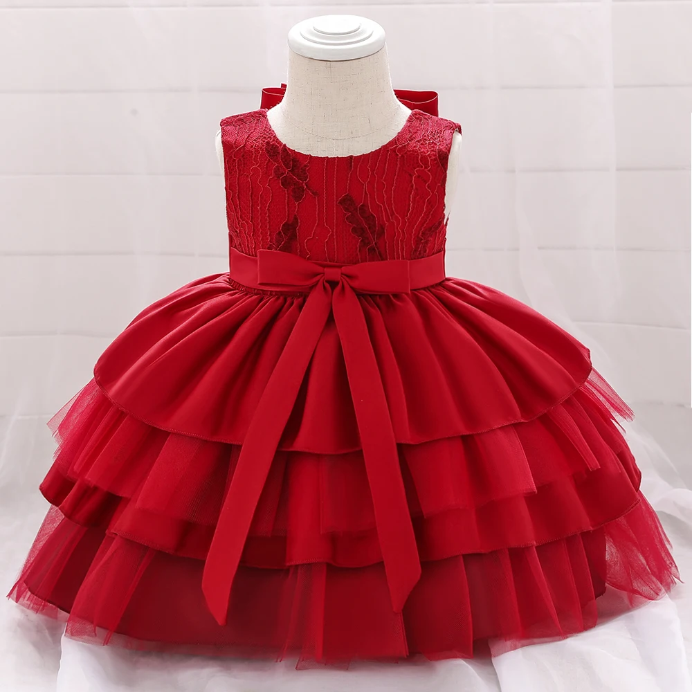 Baby Girl Lace Party Birthday Backless Design Dresses With 3 Layers for 1 Years Children L1912XZ, Red,pink,white,champagne
Baby Girl Lace Party Birthday Backless Design Dresses With 3 Layers for 1 Years Children L1912XZ, Red,pink,white,champagne