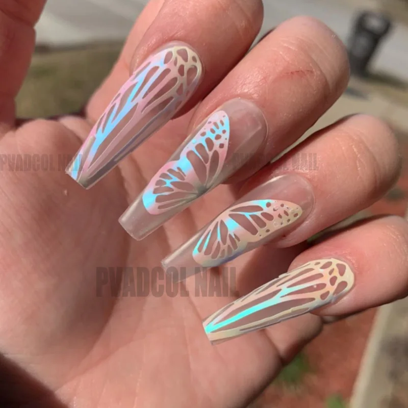 16 Sheet Set Butterfly Wings Nails Holographic Nail Decal 3D Self Adhesive Butterfly Nail Stickers, Picture
16 Sheet Set Butterfly Wings Nails Holographic Nail Decal 3D Self Adhesive Butterfly Nail Stickers, Picture